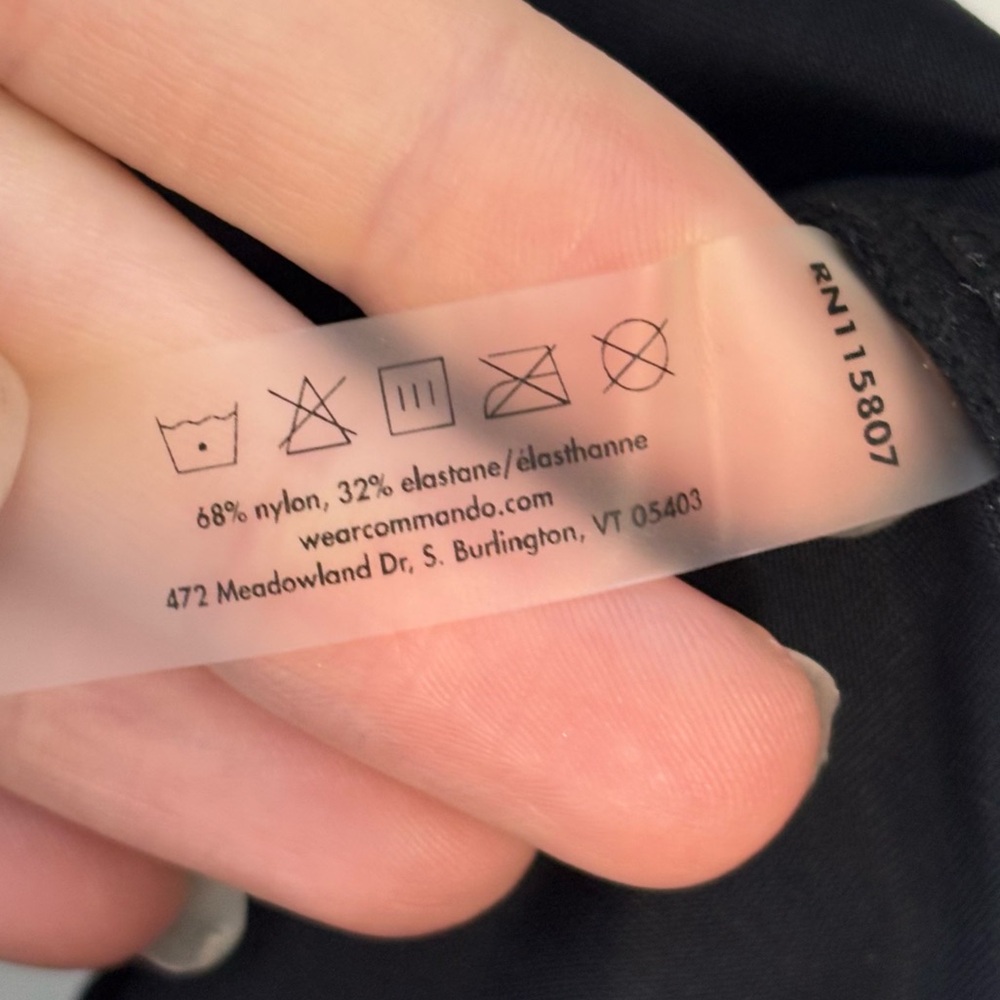 Commando Size Small Black Classic Utility Mini Sk… - image 5